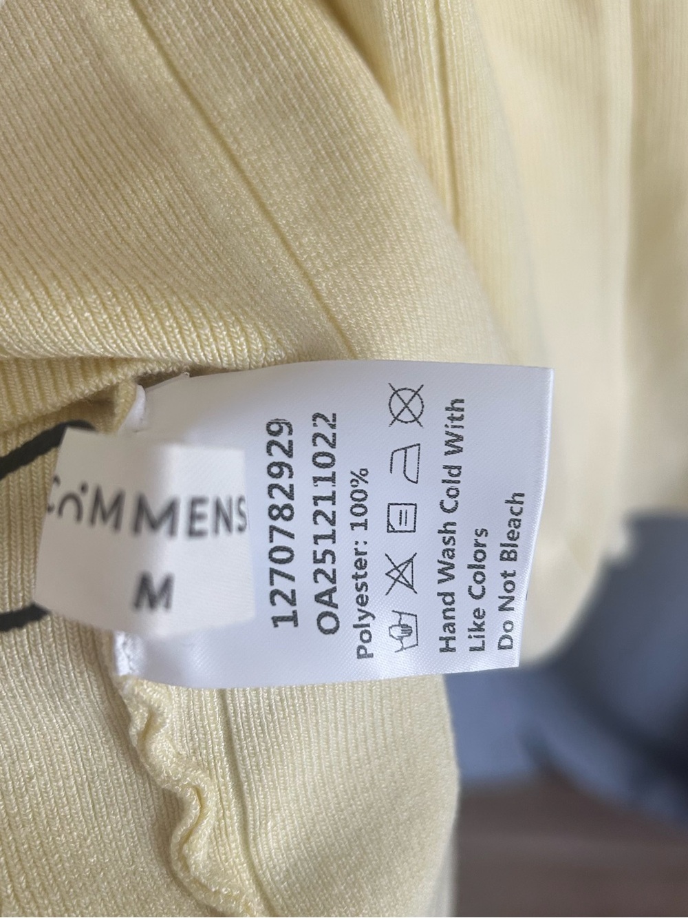 Commense Light Yellow Ribbed Knit Maxi Skirt - Picture 5 of 9